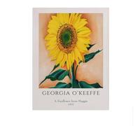 SSLDP LFHLI Affiche de Georgia O’Keeffe Un Tournesol de Maggie Toile Peinture Murale Peinture Murale de Georgia O’Keeffe Imprimés de décoration intérieure 50x70cm sans Cadre