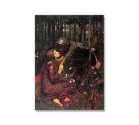 SSLDP LFHLI Affiche de John William Waterhous Figurines rétro Illustrations murales Peinture et gravures sur Toile de John William Waterhous Tableau de décoration intérieure 50x70cm sans Cadre