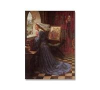 SSLDP LFHLI Affiche de John William Waterhous Peinture Murale de Style Nordique Peinture et gravures sur Toile de John William Waterhous Tableau de décoration intérieure 50x70cm sans Cadre