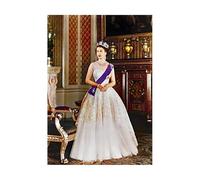 SSLDP LFHLI Affiche de la Reine Elizabeth en Angleterre Portrait de Jeune Portrait Mural Peinture et estampes de la Reine Elizabeth Peinture de décoration intérieure 50x70cmx1 sans Cadre