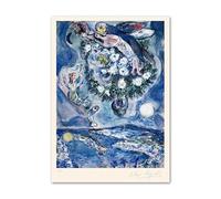 SSLDP LFHLI Affiche de Marc Chagall Surréalisme Art Mural Abstrait Peinture et gravures sur Toile Marc Chagall Décoration du Salon de la Maison Image 50x70cm sans Cadre