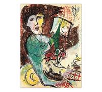SSLDP LFHLI Affiche de Marc Chagall Surréalisme Art Mural Abstrait Peinture et gravures sur Toile Marc Chagall Décoration du Salon de la Maison Image 50x70cm sans Cadre