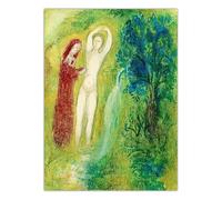 SSLDP LFHLI Affiche de Marc Chagall Surréalisme Art Mural Abstrait Peinture et gravures sur Toile Marc Chagall Décoration du Salon de la Maison Image 50x70cm sans Cadre
