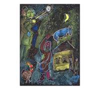 SSLDP LFHLI Affiche de Marc Chagall Surréalisme Art Mural Abstrait Peinture et gravures sur Toile Marc Chagall Décoration du Salon de la Maison Image 50x70cm sans Cadre
