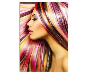 SSLDP LFHLI Affiche de Salon de Coiffure Coupe de Cheveux féminine stylée Peinture Murale et Peinture sur Toile Empreintes de Cheveux de Femmes Décoration de Salon de Coiffure 40x60cmx1 sans Cadre