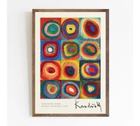 SSLDP LFHLI Affiche de Wassily Kandinsky Œuvres d’Art colorées Peinture Murale de Wassily Kandinsky Peinture et gravures de décoration de Salle de Maison 40x60cm sans Cadre