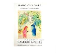 SSLDP LFHLI Affiche d'exposition de Marc Chagall, Art Mural Vintage, Peinture sur Toile et Impressions de Marc Chagall, décoration de Salon Nordique, Image 50x70cmx1 sans Cadre