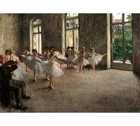 SSLDP LFHLI Affiche Edgar Degas Les Danseurs en répétition Art Mural Edgar Degas Peinture sur Toile et Impressions Décoration Nordique pour Salon 50x70cm sans Cadre