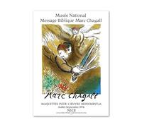 SSLDP LFHLI Affiche esthétique de Marc Chagall Art Mural Abstrait Peinture et gravures sur Toile Marc Chagall Décoration du Salon de la Maison 50x70cm sans Cadre