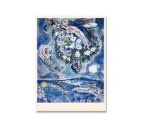 SSLDP LFHLI Affiche esthétique de Marc Chagall Art Mural Abstrait Peinture et gravures sur Toile Marc Chagall Décoration du Salon de la Maison 50x70cm sans Cadre