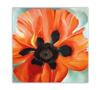 SSLDP LFHLI Affiche Georgia O’Keeffe Peinture de Coquelicots Rouges sur Toile Art Mural Fleur Estampes Georgia O’Keeffe pour la décoration de la Salle de Maison 50x50cm sans Cadre