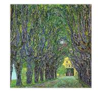 SSLDP LFHLI Affiche Gustav Klimt《Avenue en Face du Schloss Kammer》Art Mural Gustav Klimt Peinture sur Toile Et Impressions Décor Intérieur Photo 50x50cmx1 sans Cadre
