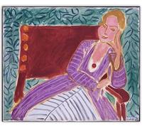 SSLDP LFHLI Affiche Henri Matisse《Jeune Fille en Robe persane》Art Mural et Impressions Matisse Peinture sur Toile Décor d’intérieur Nordique Photo 50x70cmx1 sans Cadre