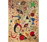 SSLDP LFHLI Affiche Joan Miro Art Mural Abstrait Vintage Peinture et Impressions sur Toile Décoration Moderne du Salon de la Maison 50x70cmx1 sans Cadre