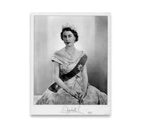 SSLDP LFHLI Affiche Murale de la Reine Elizabeth II d’Angleterre, Portrait d’Art Mural Peinture et gravures de la Reine Elizabeth, décoration Moderne de l’intérieur 40x60cm sans Cadre