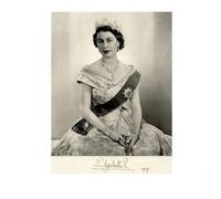 SSLDP LFHLI Affiche Murale de la Reine Elizabeth II d’Angleterre, Portrait d’Art Mural Peinture et gravures de la Reine Elizabeth, décoration Moderne de l’intérieur 40x60cm sans Cadre
