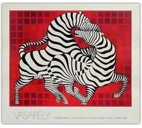 SSLDP LFHLI Affiche Optique Victor Vasarely Illusion Peinture géométrique sur Toile Victor Vasarely Art Mural et Impressions Décoration intérieure 60x70cm sans Cadre