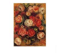 SSLDP LFHLI Affiche Pierre Auguste Renoir Fleurs Illustrations murales Pierre Auguste Renoir Peinture et estampes Décoration intérieure Tableau 50x70cm sans Cadre