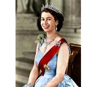 SSLDP LFHLI Affiche Queen Elizabeth Esthétique Moderne Portrait Portrait Art Mural Queen Elizabeth Peinture sur Toile et estampes Décoration intérieure 50x70cm sans Cadre