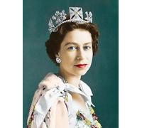 SSLDP LFHLI Affiche Queen Elizabeth Esthétique Moderne Portrait Portrait Art Mural Queen Elizabeth Peinture sur Toile et estampes Décoration intérieure 50x70cm sans Cadre