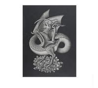 SSLDP LFHLI Affiche rétro Classique de M.C. Escher Art Mural Abstrait Mural Peinture et gravures sur Toile de M.C. Escher Décor de Salle de Maison Moderne 50x70cm sans Cadre