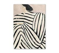 SSLDP LFHLI Affiche rétro esthétique Sofia Lind Lignes de Figurine Peinture Murale Sofia Lind Peinture et Impressions sur Toile Tableau de décoration Nordique 50x70cm sans Cadre