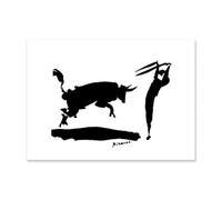 SSLDP LFHLI Affiche rétro Pablo Picasso cubisme Art Mural Minimaliste Pablo Picasso Peinture et Impressions sur Toile Tableau de décoration Nordique 50x70cmx1 sans Cadre