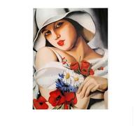 SSLDP LFHLI Affiche Tamara de Lempicka Femme à la Mode Art Mural Tamara de Lempicka Peinture et Impressions sur Toile Tableau de décoration 40x60cmx1 sans Cadre