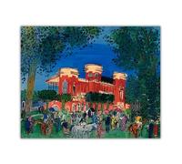 SSLDP LFHLI Affiche Vintage Raoul Dufy《Hippodrome de Deauville, 1929》Art Mural Raoul Dufy Peinture sur Toile Et Impressions Décor Nordique Maison Photo 60x70cm sans Cadre