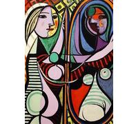 SSLDP LFHLI Affiches célèbres de Pablo Picasso Visages sur Toile Peinture Abstraite sur Toile Peinture Murale et gravures de Pablo Picasso Décoration de Salle de Maison 50x70cmx1 sans Cadre