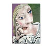 SSLDP LFHLI Affiches classiques de Pablo Picasso Esthétique du cubisme Peinture sur toile Art mural et estampes de Pablo Picasso Décoration intérieure 50x70cmx1 Sans cadre