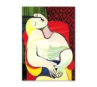 SSLDP LFHLI Affiches classiques de Pablo Picasso Esthétique du cubisme Peinture sur toile Art mural et estampes de Pablo Picasso Décoration intérieure 50x70cmx1 Sans cadre