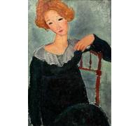 SSLDP LFHLI Affiches d’Amedeo Modigliani Portrait d’Une Femme Art Mural Amedeo Modigliani Peinture et gravures Décoration intérieure 50x70cm sans Cadre