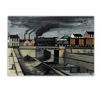 SSLDP LFHLI Affiches de Buffet Bernard Paysage Architectural Peinture Murale Buffet Bernard Peinture et estampes Décoration de la Maison Tableau 60x70cm sans Cadre