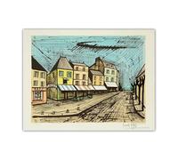 SSLDP LFHLI Affiches de Buffet Bernard Paysage Architectural Peinture Murale Buffet Bernard Peinture et estampes Décoration de la Maison Tableau 60x70cm sans Cadre
