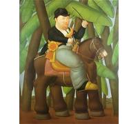 SSLDP LFHLI Affiches de Fernando Botero Peinture Abstraite de Toile de Personne Grosse Peinture Murale et Impressions de Fernando Botero Décoration intérieure 50x70cmx1 sans Cadre