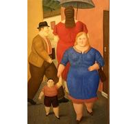 SSLDP LFHLI Affiches de Fernando Botero Peinture Abstraite de Toile de Personne Grosse Peinture Murale et Impressions de Fernando Botero Décoration intérieure 50x70cmx1 sans Cadre