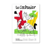 SSLDP LFHLI Affiches de l’Exposition Le Corbusier Expressionnisme Art Mural Le Corbusier Peinture sur Toile et estampes pour la décoration intérieure Tableau 50x70cm sans Cadre