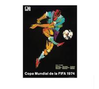 SSLDP LFHLI Affiches de la Coupe du Monde de Football Football Sport Peinture sur Toile Art Mural Abstrait Coupe du Monde de Football Impressions Décoration intérieure Photo 40x60cmx1 sans Cadre