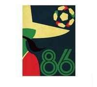 SSLDP LFHLI Affiches de la Coupe du Monde de Football Football Sport Peinture sur Toile Art Mural Abstrait Coupe du Monde de Football Impressions Décoration intérieure Photo 40x60cmx1 sans Cadre