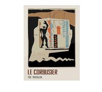 SSLDP LFHLI Affiches de Style cubisme Le Corbusier Art Mural Abstrait Vintage Peinture et estampes Le Corbusier Décoration intérieure Tableau 50x70cm sans Cadre