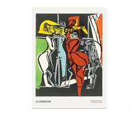 SSLDP LFHLI Affiches de Style cubisme Le Corbusier Art Mural Abstrait Vintage Peinture et estampes Le Corbusier Décoration intérieure Tableau 50x70cm sans Cadre