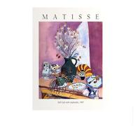 SSLDP LFHLI Affiches esthétiques d’Henri Matisse Nature Morte Vase Peinture Murale Henri Matisse Peinture sur Toile et Impressions Décoration intérieure 40x60cmx1 sans Cadre