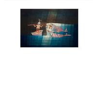 SSLDP LFHLI Affiches esthétiques de Paul Klee Art Mural Abstrait coloré Peinture et gravures sur Toile Paul Klee Photo de décoration Moderne 50x70cmx1 sans Cadre