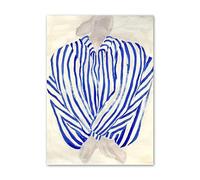 SSLDP LFHLI Affiches rétro de Sofia Lind Stripe Girl Peinture Abstraite sur Toile Art Mural et Impressions Sofia Lind Décoration Moderne 50x70cm sans Cadre