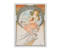SSLDP LFHLI Alphonse Mucha Vintag Poster Lady Portrait Art Mural Alphonse Mucha Peinture sur Toile Et Impressions Maison Salon Décor Photo 40x60cm sans Cadre