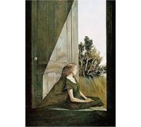 SSLDP LFHLI Andrew Wyeth Poster Christina Assise sur Le seuil Wall Art Andrew Wyeth Peinture sur Toile Et Impressions Home Decor Photo 40x60cm sans Cadre