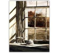 SSLDP LFHLI Andrew Wyeth Poster Épées Croisées Art Mural Andrew Wyeth Peinture sur Toile Et Impressions Maison Moderne Salon Décor Photo 40x60cmx1 sans Cadre