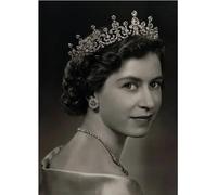 SSLDP LFHLI Art Moderne Affiche de Portrait de la Reine Elizabeth II Portrait Mural Peinture et gravures de la Reine Elizabeth Peinture et estampes de décoration intérieure 50x70cm sans Cadre