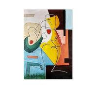 SSLDP LFHLI Art Moderne Maître Pablo Picasso Affiche Vintage Cubisme Lignes Art Mural Pablo Picasso Toile Peinture Et Impressions Décoration D’intérieur Photo 40x60cm sans Cadre